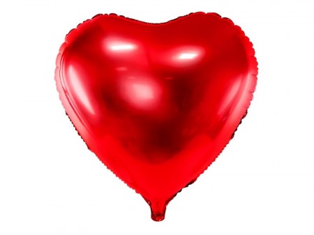Folieballong Hjerte 61cm Rød