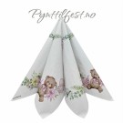 Servietter Lunsj Baby Teddy Bear Rosa 20stk  thumbnail