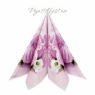 Servietter Lunsj Knitted shoes Rosa 20stk  thumbnail