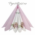 Servietter Lunsj Baby Teddy Bear Rosa 20stk  thumbnail