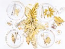 Dekorasjoner AlohaTropical løvblader gull 21stk thumbnail