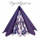 Servietter Lunsj Fluttering butterflies Purple 20stk  thumbnail