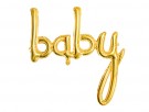 Folieballong Baby gold 73.5x75.5cm thumbnail