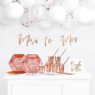 Banner Miss to Mrs rosegold 18x76cm thumbnail