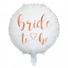 Folieballong Bride to be 45cm hvit thumbnail