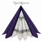 Servietter Lunsj Lavender wreath 20stk thumbnail