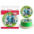 Fotball 1 Spiselig kakeskilt sukkerfri 15,5cm thumbnail