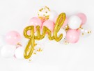 Folieballong Girl gold 77x70cm thumbnail
