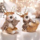 Elg sittende brunlig m/skjerf 8,5cm  thumbnail