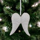 Englevinger hvit m/sølvglitter 7x8cm thumbnail