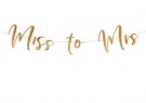 Banner Miss to Mrs rosegold 18x76cm thumbnail