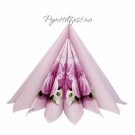 Servietter Lunsj Knitted shoes Rosa 20stk  thumbnail