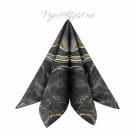 Servietter Lunsj Marble Svart 20stk  thumbnail