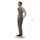 Konfirmant Gutt med grå vest 16cm thumbnail