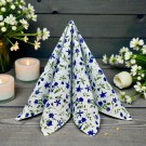 Servietter Lunsj Happy Flowers blue 20stk (utgående) thumbnail