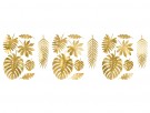 Dekorasjoner AlohaTropical løvblader gull 21stk thumbnail