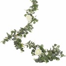 Girlander Eucalyptus med hvite roser 1,8meter thumbnail