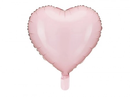 Folieballong Hjerte 45cm Rosa