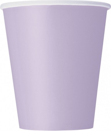 Servise Lavendel Pappkopper 8 stk