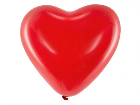Hjerteballonger 40cm Røde 6stk