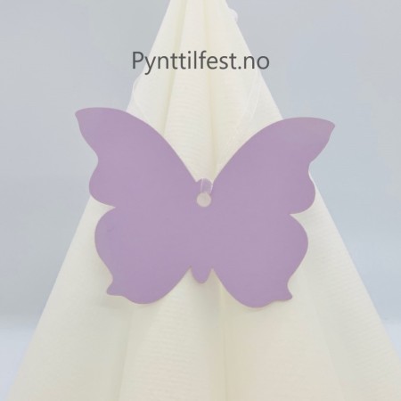 Bordkort "tag" Sommerfugl Lavendel 10stk