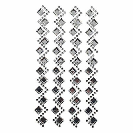 Strass stickers diamant 4 stk 15x1,5cm
