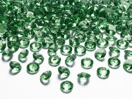 Krystaller 12mm 100stk Grønn03