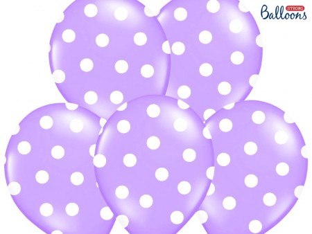 Ballonger Prikker Lavendel 6stk