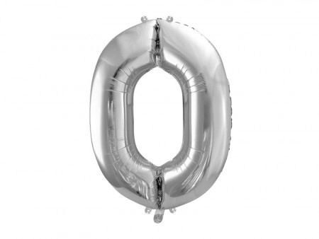 Folieballong 86cm Sølv 0
