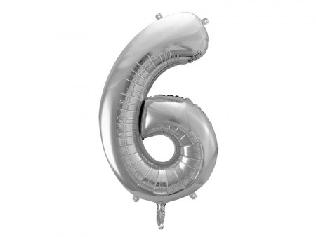Folieballong 86cm Sølv 6