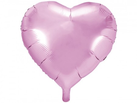 Folieballong Hjerte 61cm light pink