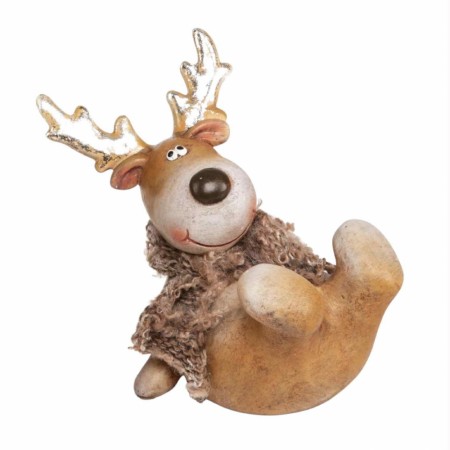 Elg liggende brunlig m/skjerf 8,5cm 