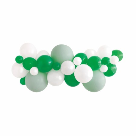 Ballongbuekit Hvit/Grønn Botanical 1 Sett med ca 30 ballonger
