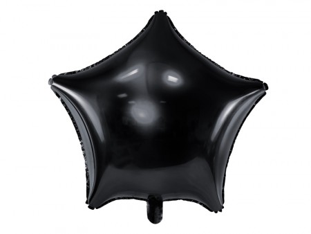 Folieballong Stjerne 48cm svart
