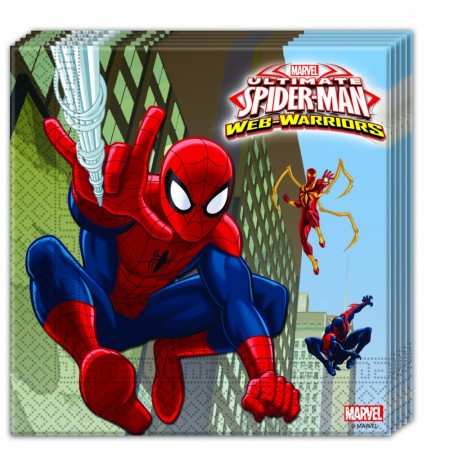 Spiderman Servietter 20stk