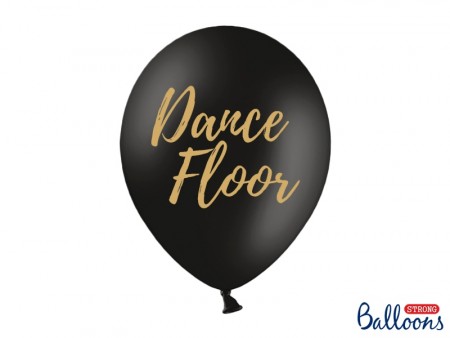 Ballonger 5stk 30cm Dance Floor Svart