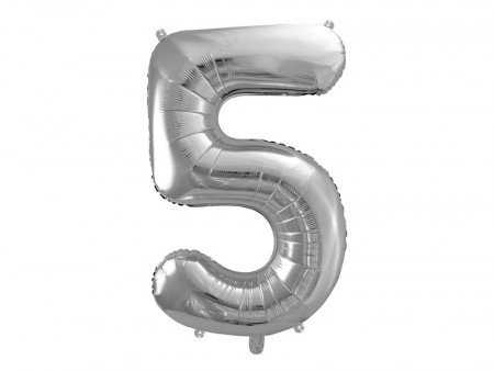 Folieballong 86cm Sølv 5