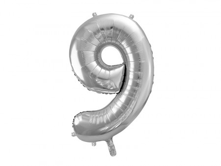 Folieballong 86cm Sølv 9