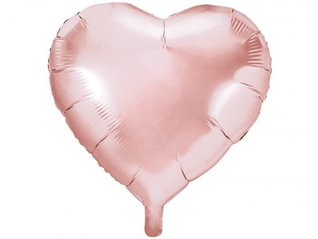 Folieballong Hjerte 61cm Rosegold