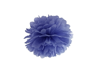 Pompom 25cm Mørkblå