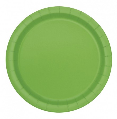 Servise Limegrønn Middagstallerkener Runde 8 stk