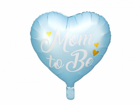 Folieballong Mom to Be 35cm blå
