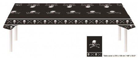 Pirat Skull Bordduk 270x136cm