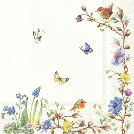 Servietter Lunsj Easter Flowers 20stk