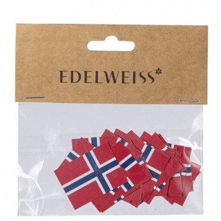 KONFETTI Norsk flagg 48stk