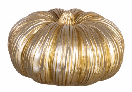 Gresskar liggende matt gull 11x6cm