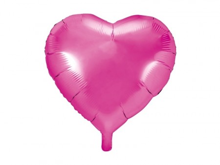 Folieballong Hjerte 45cm Pink