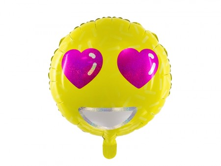 Folieballong Emoji Love 45cm